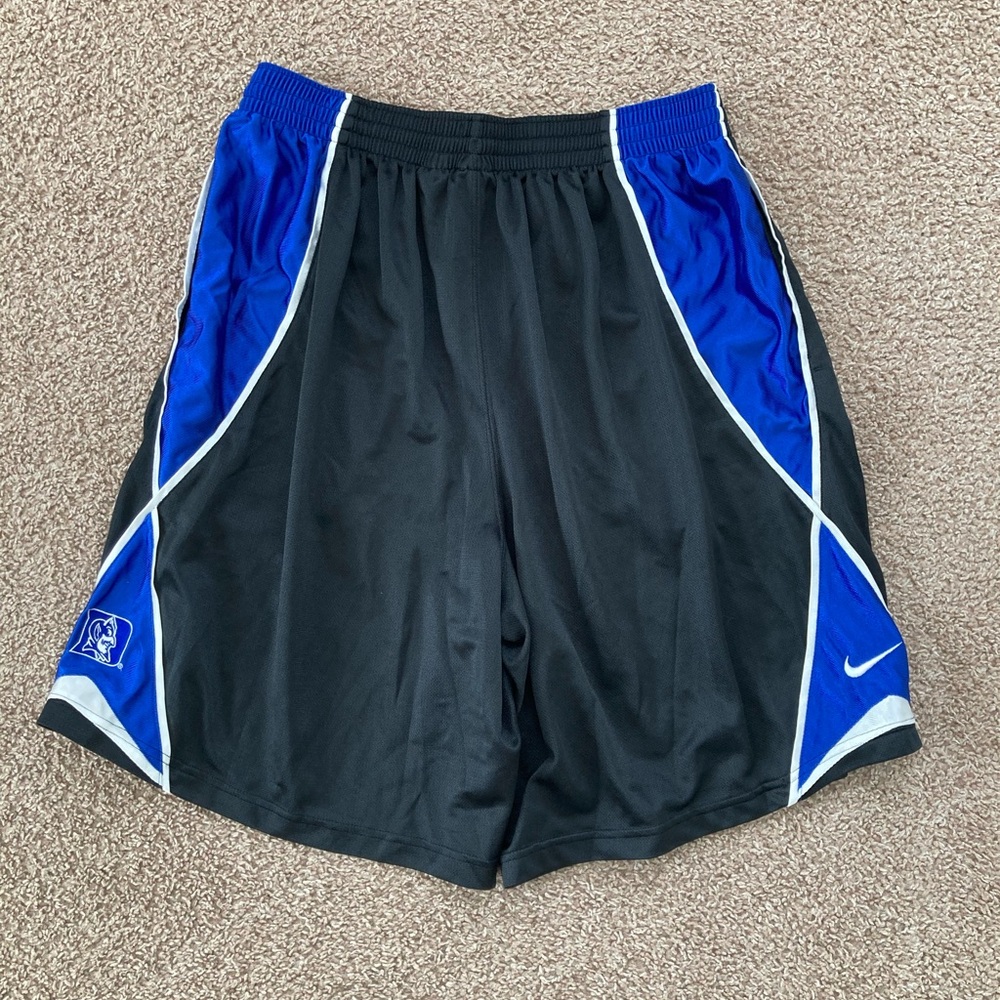 Vintage Nike Duke Blue Devils Basketball Shorts Black/Blue Size XLarge